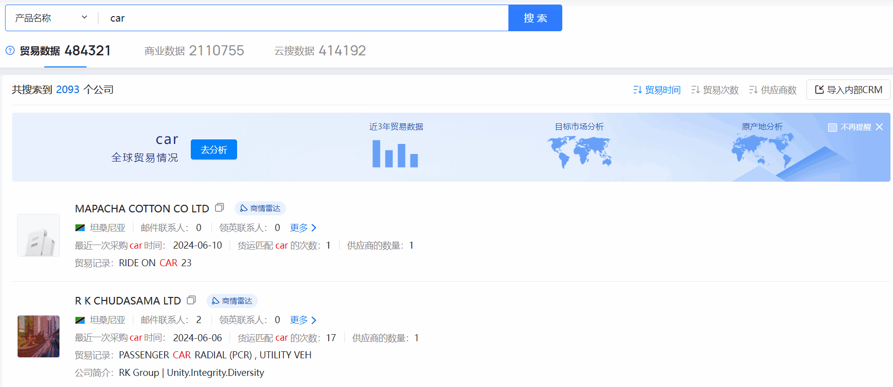 坦桑尼亚海关数据,海关数据,凯发k8国际海关数据