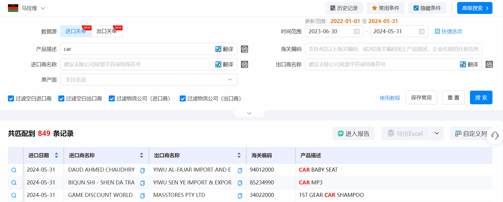 马拉维海关数据,海关数据,凯发k8国际海关数据
